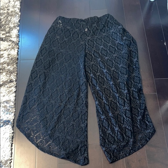 Blue Island size XL Elegant Black Lace pant cover up - Picture 3 of 5